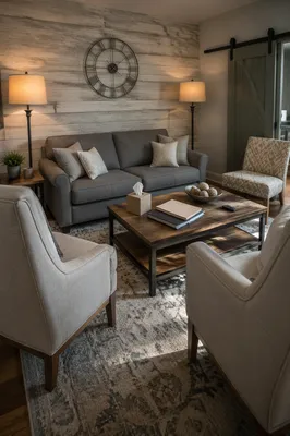 Pastoral Counseling Office With Warm Calm Seating
