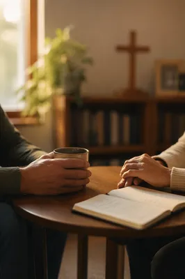 Pastoral Counseling in Warm Church Office