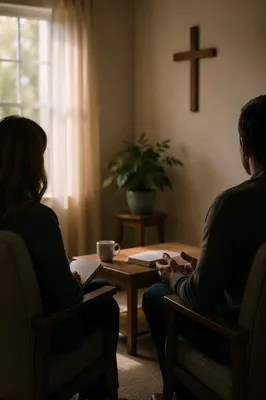 Pastoral Counseling in a Quiet Church Office
