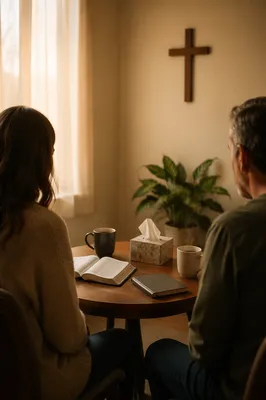 Pastoral Counseling in Quiet Church Office