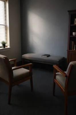 Quiet Pastor Counseling Office With Bible