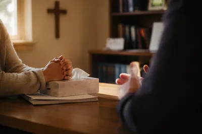 Pastoral Counseling in a Quiet Church Office