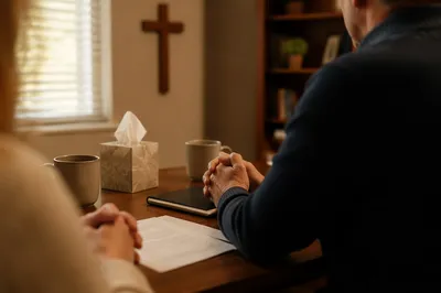 Pastoral Counseling in a Quiet Church Office