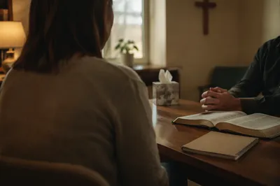 Pastoral Counseling in a Warm Church Office