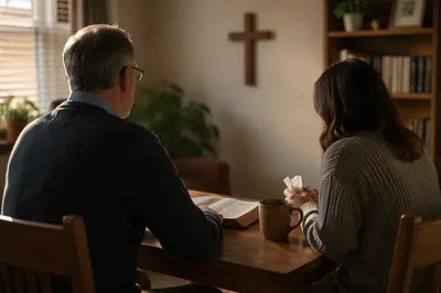 Confidential Pastor Counseling in Church Office