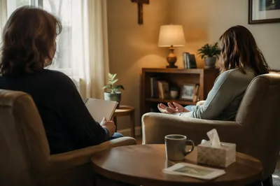 Pastoral Counseling in a Quiet Church Office