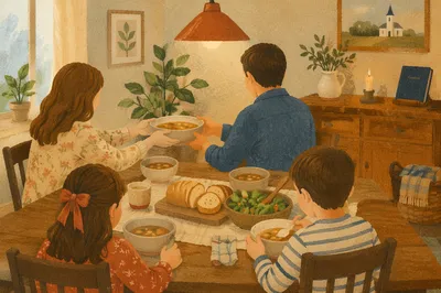 Pastor Family Weeknight Dinner at Home
