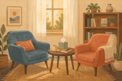 Pastoral Counseling Office with Two Chairs