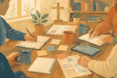 Pastoral Staff Planning Around Conference Table