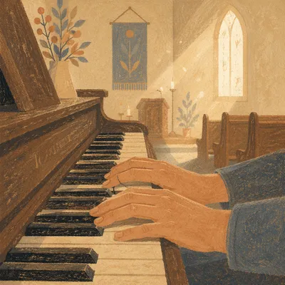 Quiet Chapel Piano Worship Rehearsal