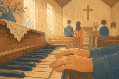 Quiet Chapel Piano Worship Rehearsal