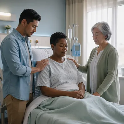 Healing Prayer in Hospital Room
