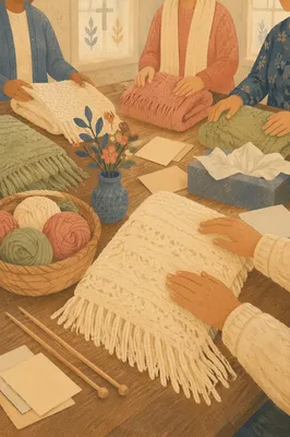 Prayer Shawl Gift Ministry Fellowship Table