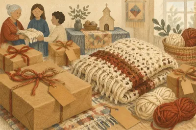 Handmade Prayer Shawl Gift Ministry Table