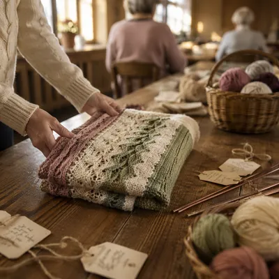 Handmade Prayer Shawl Ministry in Fellowship Room