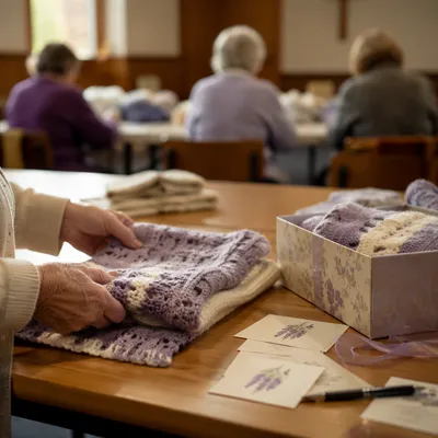 Prayer Shawl Gift Ministry in Fellowship Room