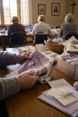 Prayer Shawl Gift Ministry in Fellowship Room