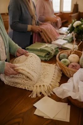 Prayer Shawl Gift Ministry Fellowship Table