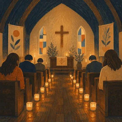 Night Prayer Vigil in Church Sanctuary