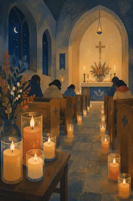 Night Prayer Vigil in Church Sanctuary