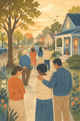 Neighborhood Prayer Walk at Golden Hour