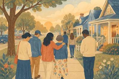 Neighborhood Prayer Walk at Golden Hour