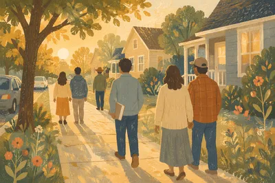 Neighborhood Prayer Walk at Golden Hour