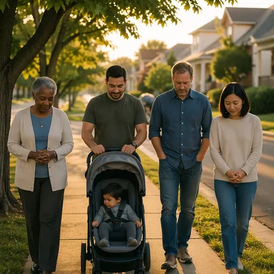 Neighborhood Prayer Walk at Sunrise