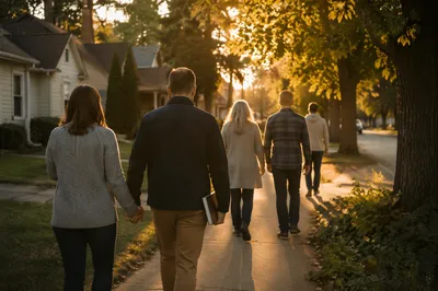 Neighborhood Prayer Walk at Golden Hour