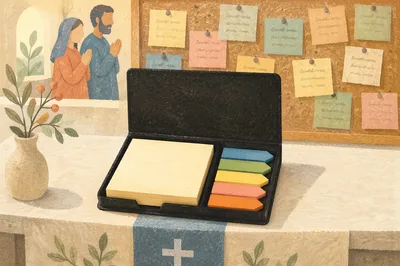 Church Prayer Request Wall with Sticky Notes