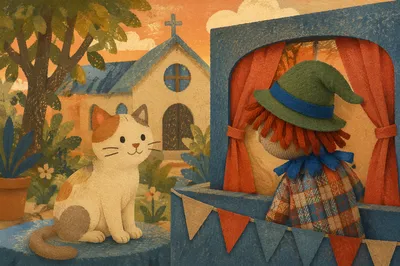 Children’s Church Puppet Ministry in Courtyard