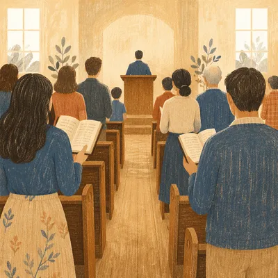 Congregation Standing for Responsive Reading