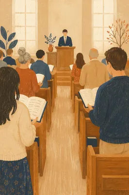 Congregation Standing for Responsive Reading