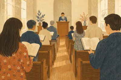 Congregation Standing for Responsive Reading