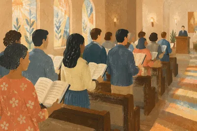 Congregation Standing for Responsive Reading