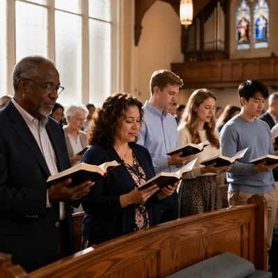 Congregation Standing for Responsive Reading