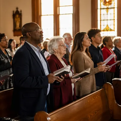 Congregation Standing for Responsive Reading
