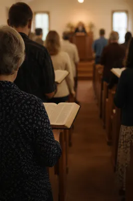 Congregation Standing for Responsive Reading
