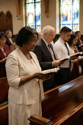 Congregation Standing for Responsive Reading