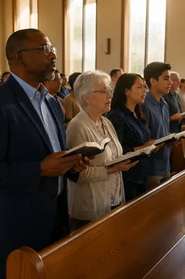 Congregation Standing for Responsive Reading