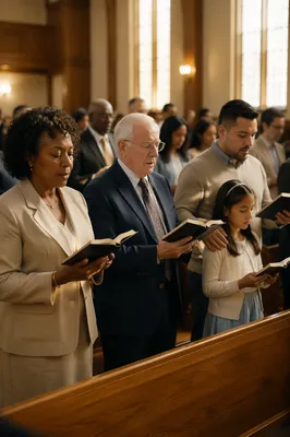 Congregation Standing for Responsive Reading