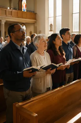 Congregation Standing for Sunday Responsive Reading
