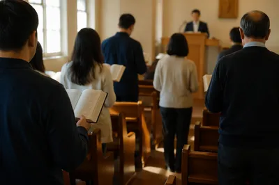 Congregation Standing for Responsive Reading