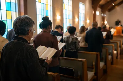 Congregation Standing for Responsive Reading