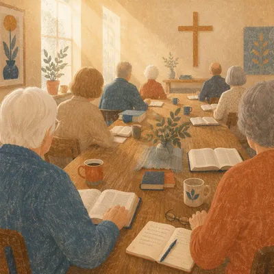 Senior Adults Bible Class in Church