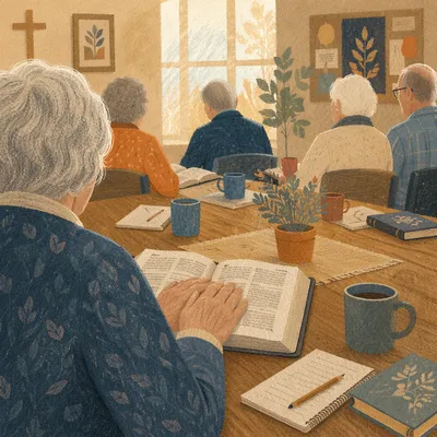 Senior Adults Bible Class in Church