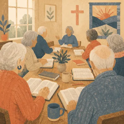 Senior Adults Bible Class Fellowship Table
