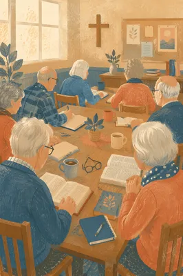 Senior Adults Bible Class in Church