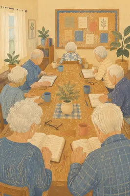 Senior Adults Bible Class in Church