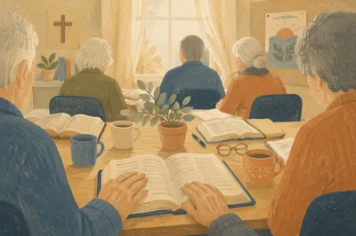 Senior Bible Class Fellowship on Sunday Morning